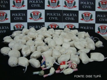 Polcia Civil de Tup prende traficante com1kg de cocana