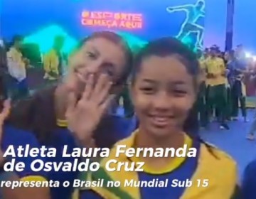 Atleta Laura Fernanda representa o Brasil no Mundial Sub 15 de atletismo
