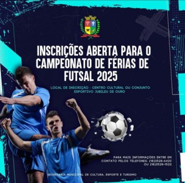 Osvaldo Cruz abre Inscri��es Abertas para o Campeonato de F�rias de Futsal 2025