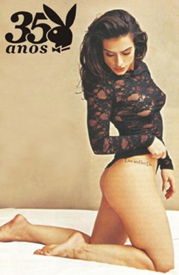 Cleo Pires se lambuza com ma�� do amor na Playboy