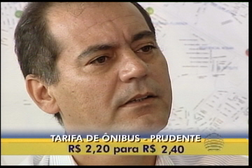 Aumento no pre�o da tarifa de �nibus em Presidente Prudente
