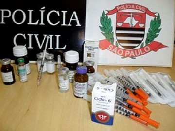 Polcia Civil apreende substncias suspeitas de anabolizantes