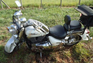 Marcos Campoy bateu moto contra placa de sinaliza��o