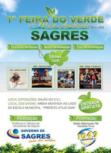Sagres tem Feira do Verde e Meio Ambiente at domingo