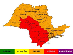 Regi�o de Osvaldo Cruz est� em alerta para risco de tempestades