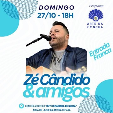 Cantor C�ndido e amigos se apresentam neste domingo no programa Arte na Concha