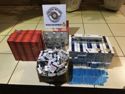 Produtos foram apreendidos em Panorama (Foto: Pol�cia Militar/Cedida)