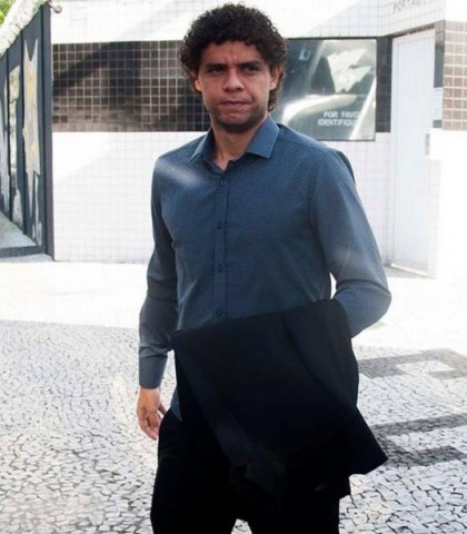Victor Ferraz, lesionado, fez desabafo em rede social (Foto: Ivan Storti/Santos FC;)
