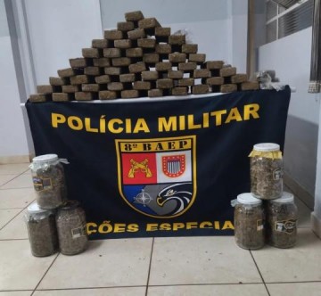 Pol�cia apreende quase 80kg de drogas com duas mulheres em Prudente