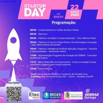 Prefeitura Municipal promove Startup Day na pr�xima semana