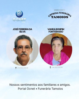 Portal Ocnet informa falecimentos registrados na segunda-feira (23) e ter�a-feira (24)