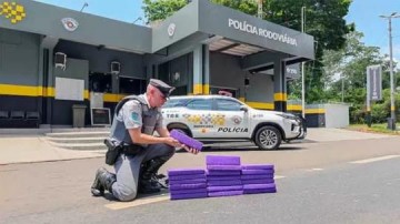Passageira de �nibus � presa pelo TOR com tijolos de maconha