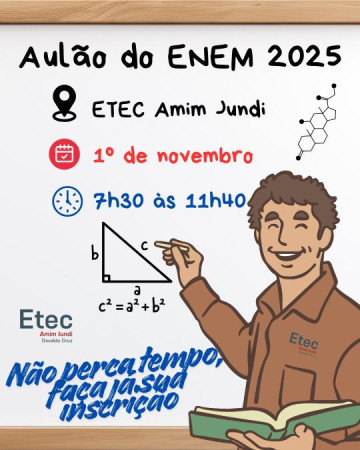 Aul�o do ENEM na ETEC Amim Jundi