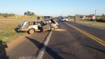 Acidente faz v�tima grave pr�ximo ao trevo da Venda Branca