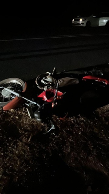 Motociclista e vaca morrem em acidente entre Salmour�o e Rubi�cea