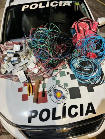 Homem � preso ap�s furtar 15kg de fios de cobre de resid�ncia em constru��o, em Dracena