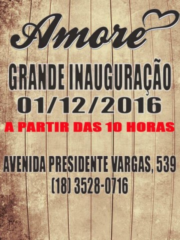 Loja Amore abre suas portas na quinta-feira