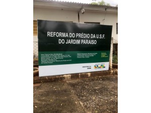 Reforma do prdio do Posto de Sade (PSF) do Jardim Paraso leva  mudana de endereo temporariamente