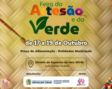 Osvaldo Cruz retoma Feira do Artes�o e do Verde a partir da pr�xima sexta-feira