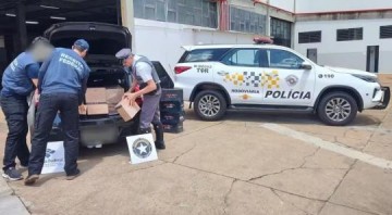 Fiscaliza��o apreende drones, baterias e carrinhos de controle remoto estrangeiros sem notas fiscais em Parapu�