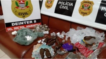 Polcia Civil de Adamantina prende traficante em Luclia com cocana e maconha