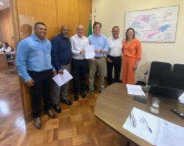 Prefeito Beto Pires de Sagres cumpre agenda na Secretaria Estadual da Educa��o para viabilizar  equipamentos de tecnologia