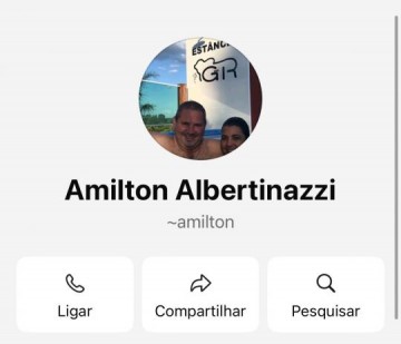 Bandidos clonam WhatsApp do Vice-Prefeito Amilton Albertinazzi