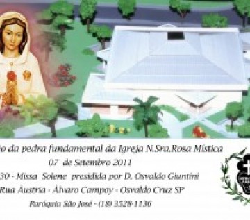 Cat�licos lan�am hoje pedra fundamental da capela do bairro �lvaro Campoy