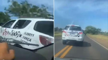 V�DEO: Andradina: dupla suspeita de tr�fico foge e transmite persegui��o policial ao  vivo por 30 km