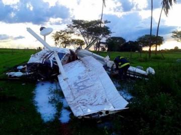 Aeronave sofre acidente em Tupi Paulista e deixa duas vtimas
