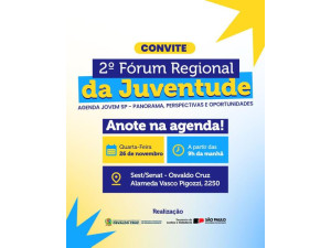 F�rum Regional da Juventude da Macrorregi�o de Presidente Prudente acontece dia 26 de novembro