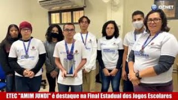 V�DEO: Alunos da Etec Amim Jundi se classificam para a final dos Jogos Escolares em Praia Grande