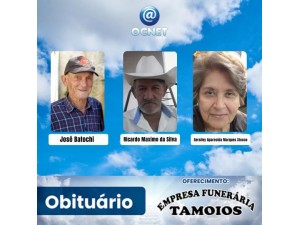 Portal Ocnet informa os falecimentos desta tera-feira (14/11/2023)