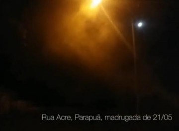 V�DEO: Morador de Parapu� denuncia polui��o por inc�ndio durante a madrugada