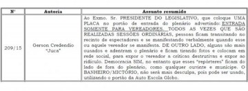 Juca e sua indica��o que limita acesso da imprensa ao plen�rio da C�mara