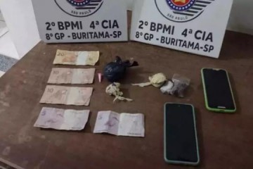 Dupla tenta fugir de cerco policial, mas � pega com crack, maconha e coca�na em Buritama