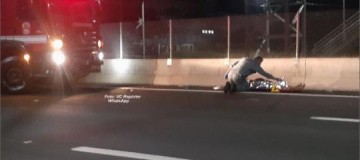 Mulher em surto � atropelada em rodovia em Mar�lia