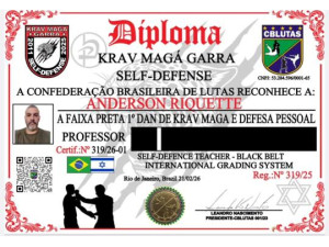 Professor de Osvaldo Cruz conquista faixa preta de Krav Maga e Defesa Pessoal