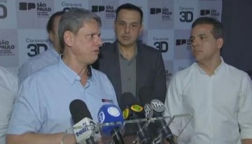 ARA�ATUBA: Governador Tarc�sio descarta disputa pela presid�ncia e diz que vai tentar reelei��o em SP