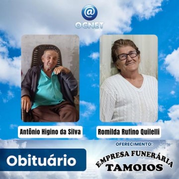 Portal Ocnet informa os falecimentos desta ter�a-feira (04/06/2024)