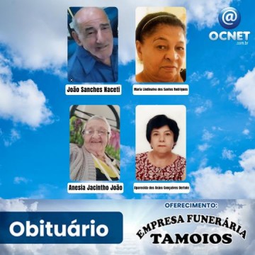 Portal Ocnet informa os falecimentos desta quarta-feira (11/09/2024)