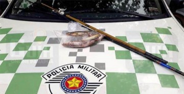 Pol�cia Ambiental aplica multa de R$ 2 mil por pesca em local proibido no Rio do Peixe em Parapu�