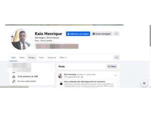 Judici�rio manda bloquear redes sociais de Kaio Henrique, ap�s novas amea�as contra Prefeita Vera Morena e pol�ticos