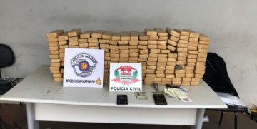 Opera��o policial monitora e prende trio com 100 kg de maconha em Assis