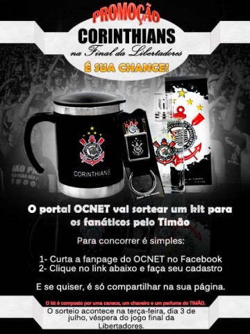 Promo��o Corinthians na final da Libertadores