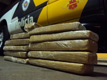 Adolescente � detido em �nibus com 12 tabletes de maconha