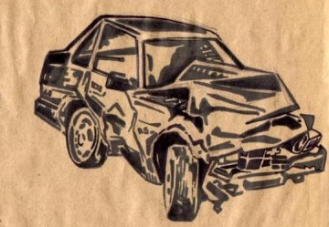 Condutor de Pen�polis bate carro contra placa de sinaliza��o ap�s capotar ve�culo em Fl�rida Paulista