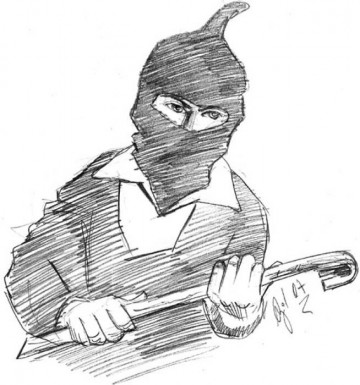 Ladr�o morre ao ficar entalado em janela em Taubat�