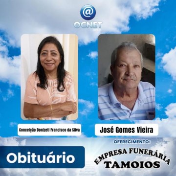 Portal Ocnet informa os falecimentos desta quinta-feira (01/08/2024)