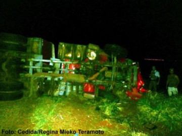 Acidente na vicinal que liga Bastos a Iacri termina com tr�s feridos